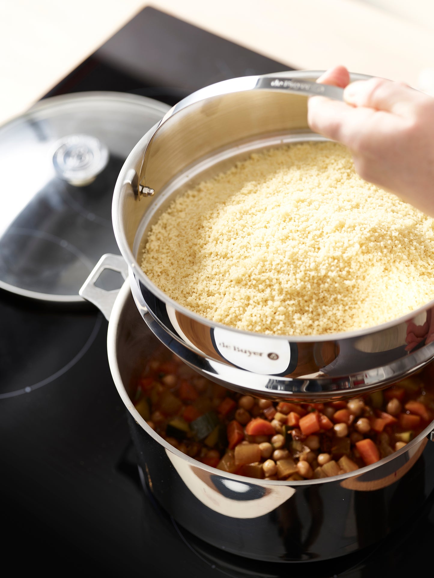 De Buyer Stainless Steel 24cm Steam Cooker