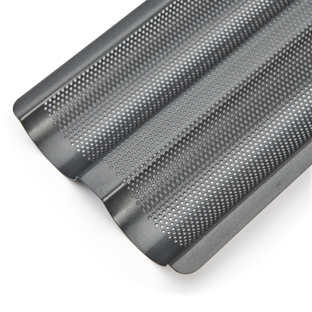 De Buyer Perforated Baguette Baking Tray