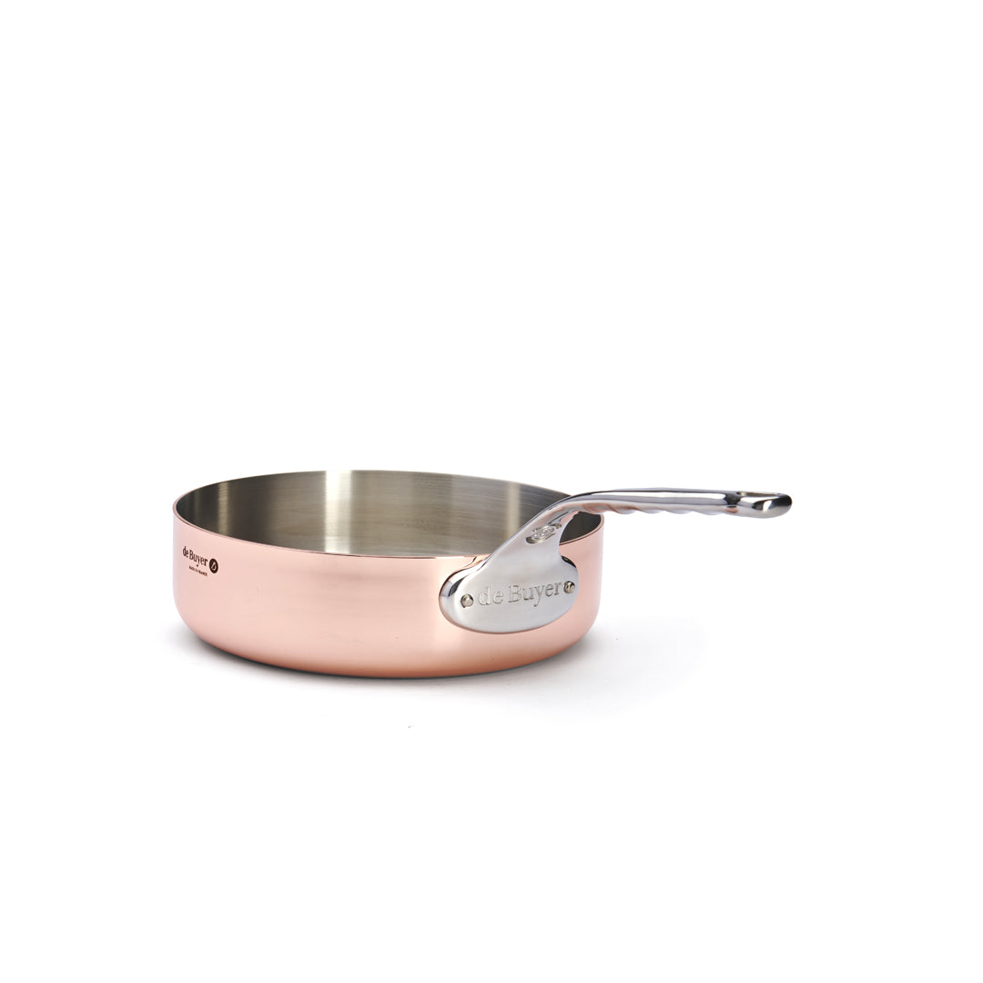 De Buyer Prima Matera 24cm Saute Pan | Steel Handle