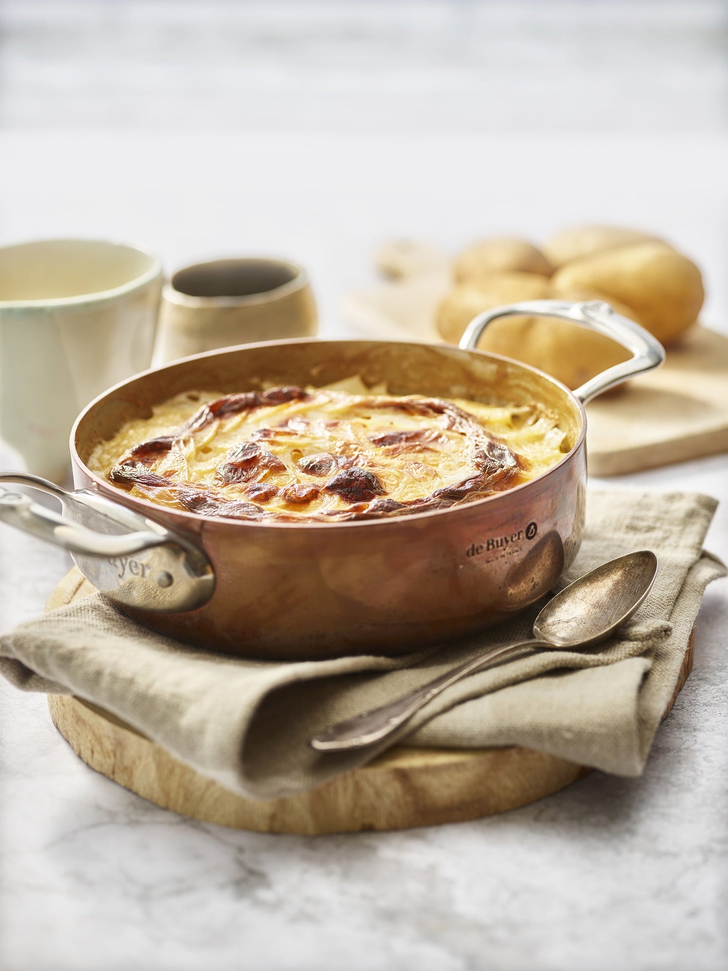 De Buyer Prima Matera 20cm Saute Pan with Lid | Steel Handle