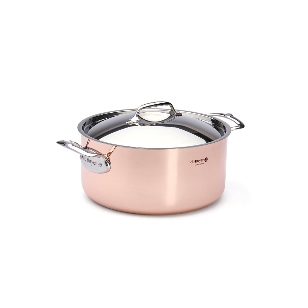 De Buyer Prima Matera 28cm Stewpan with Lid | Steel Handle