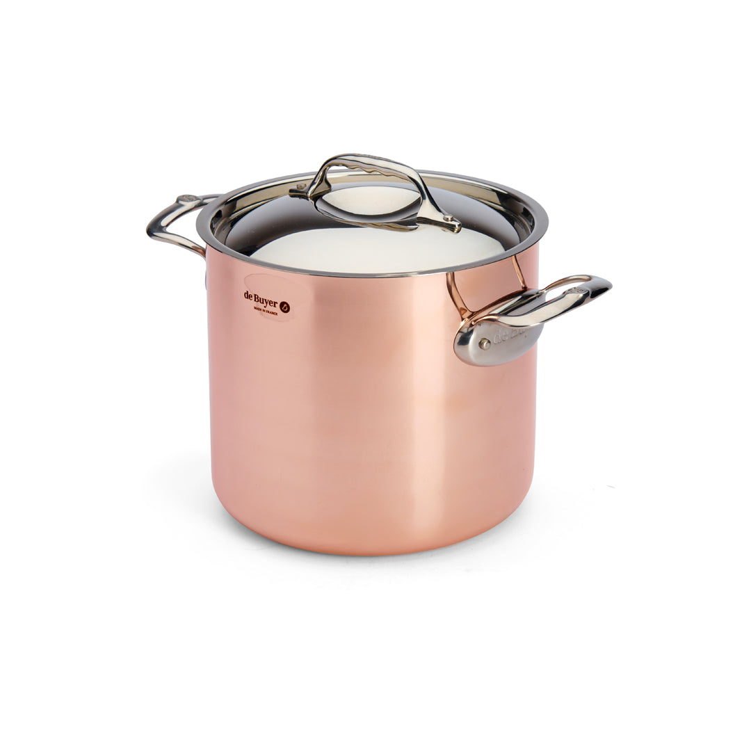 De Buyer Prima Matera 20cm Stockpot with Lid | Steel Handle