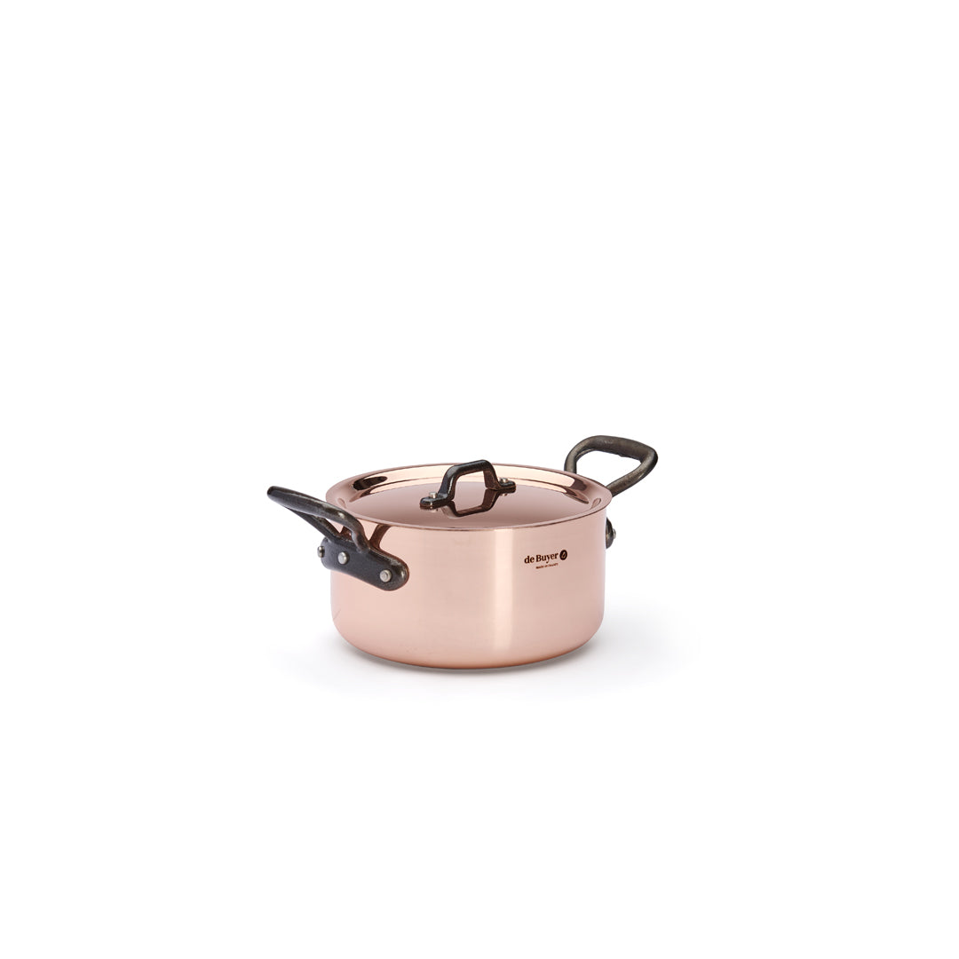 De Buyer Prima Matera 16cm Stewpan with Lid | Cast Handle