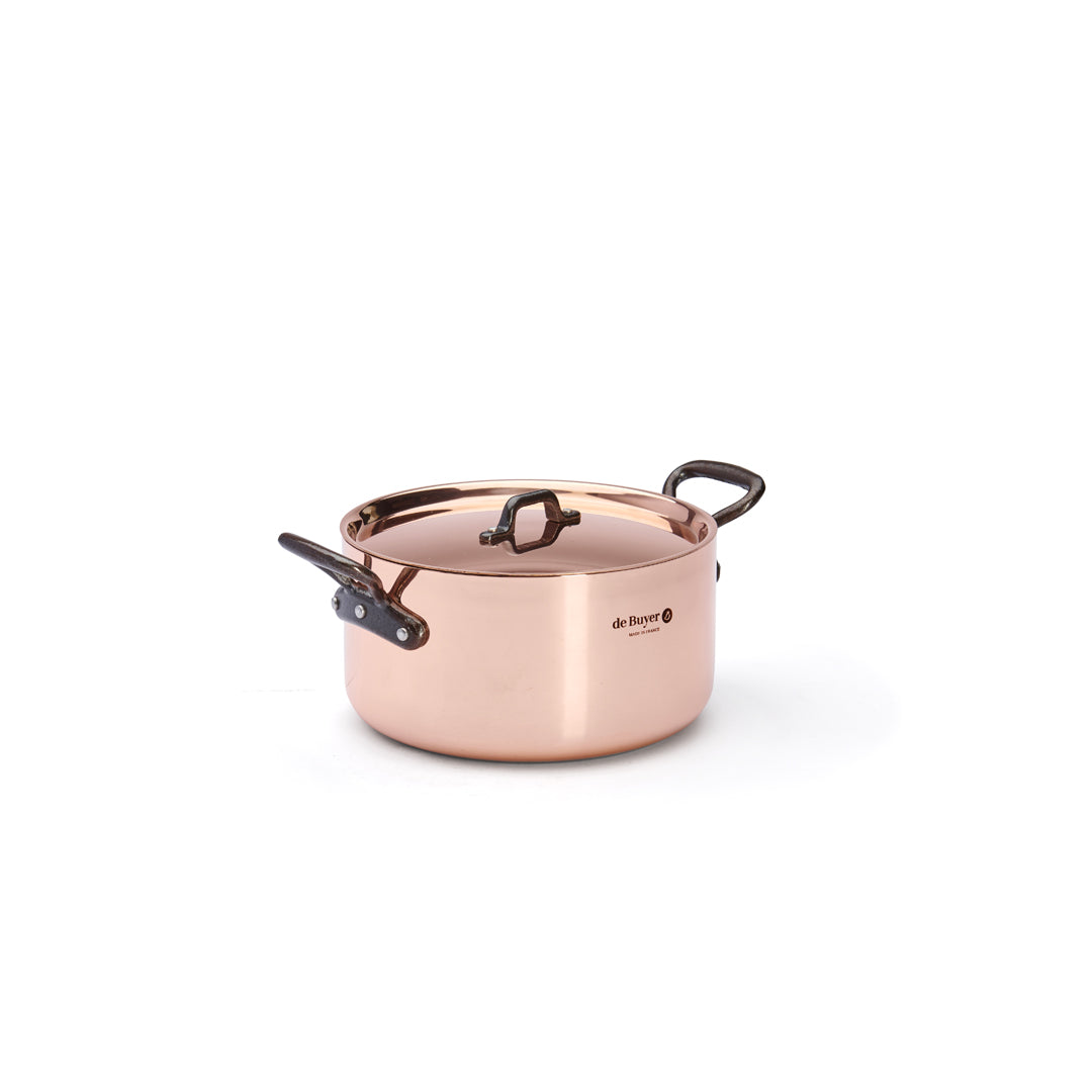 De Buyer Prima Matera 20cm Stewpan with Lid | Cast Handle