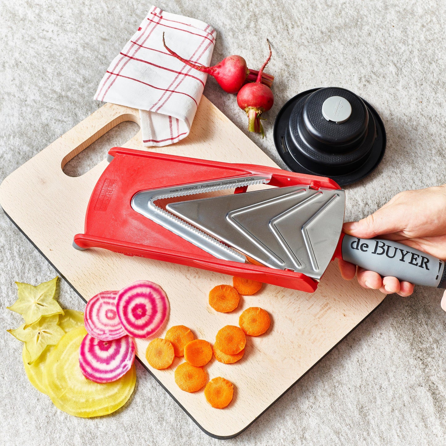 De Buyer Kobra X Axis Complete Mandoline - Red - HAUSwares