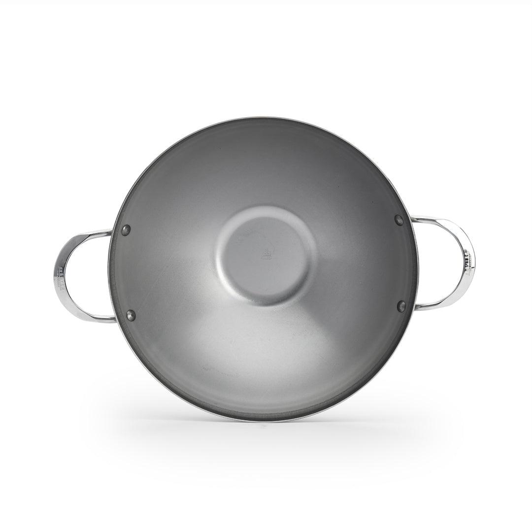 De Buyer Mineral B 32cm Wok with 2 Handles - HAUSwares