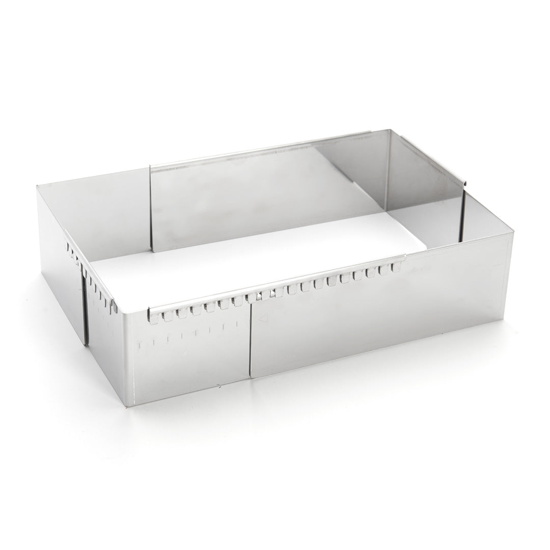 De Buyer Adjustable 40 x 21cm Rectangular Pastry Frame