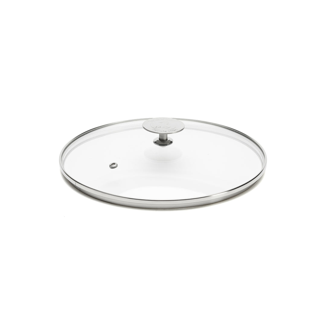 De Buyer 28cm Glass Lid With Stainless Steel Knob
