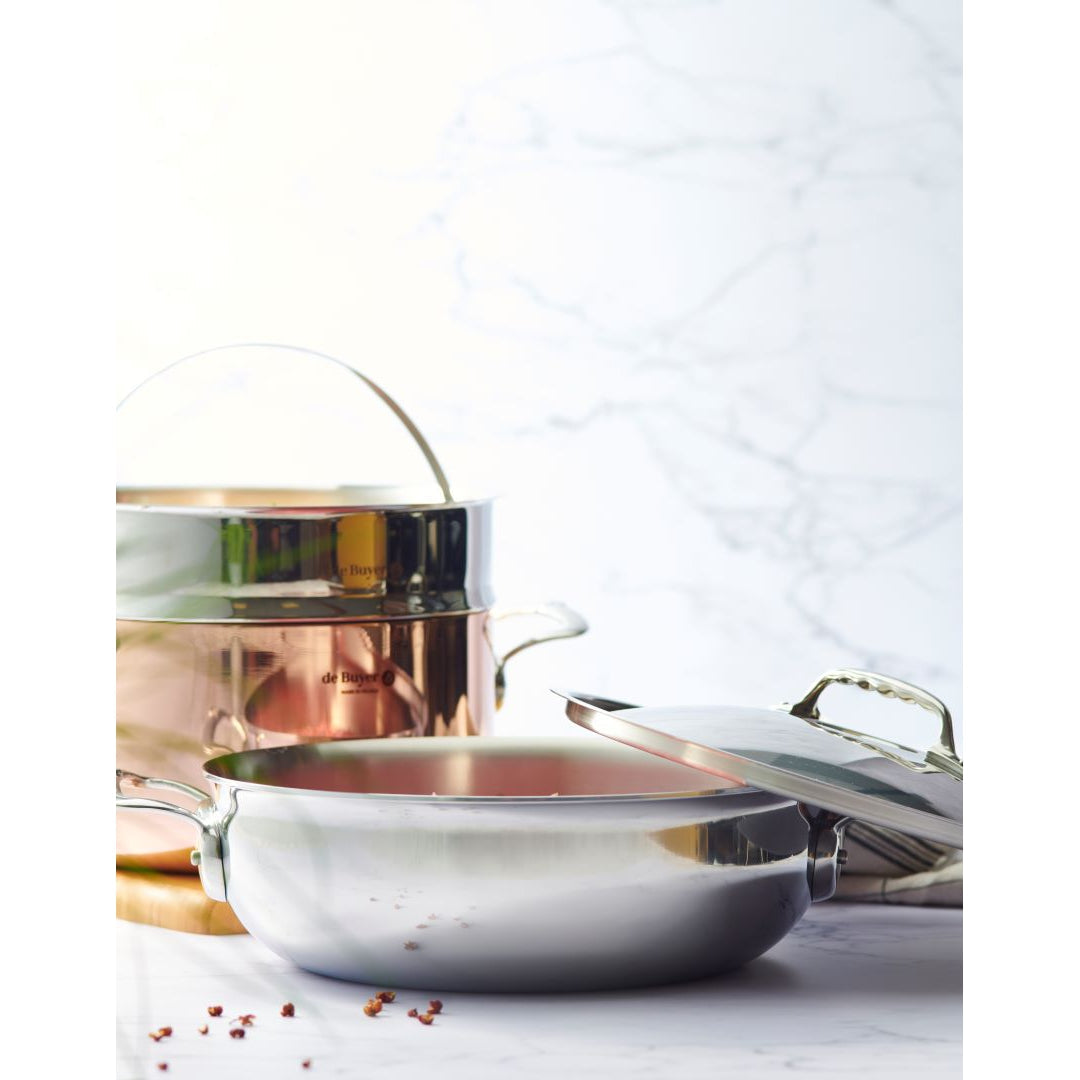 De Buyer Affinity 28cm Conical Sauté Pan with Lid