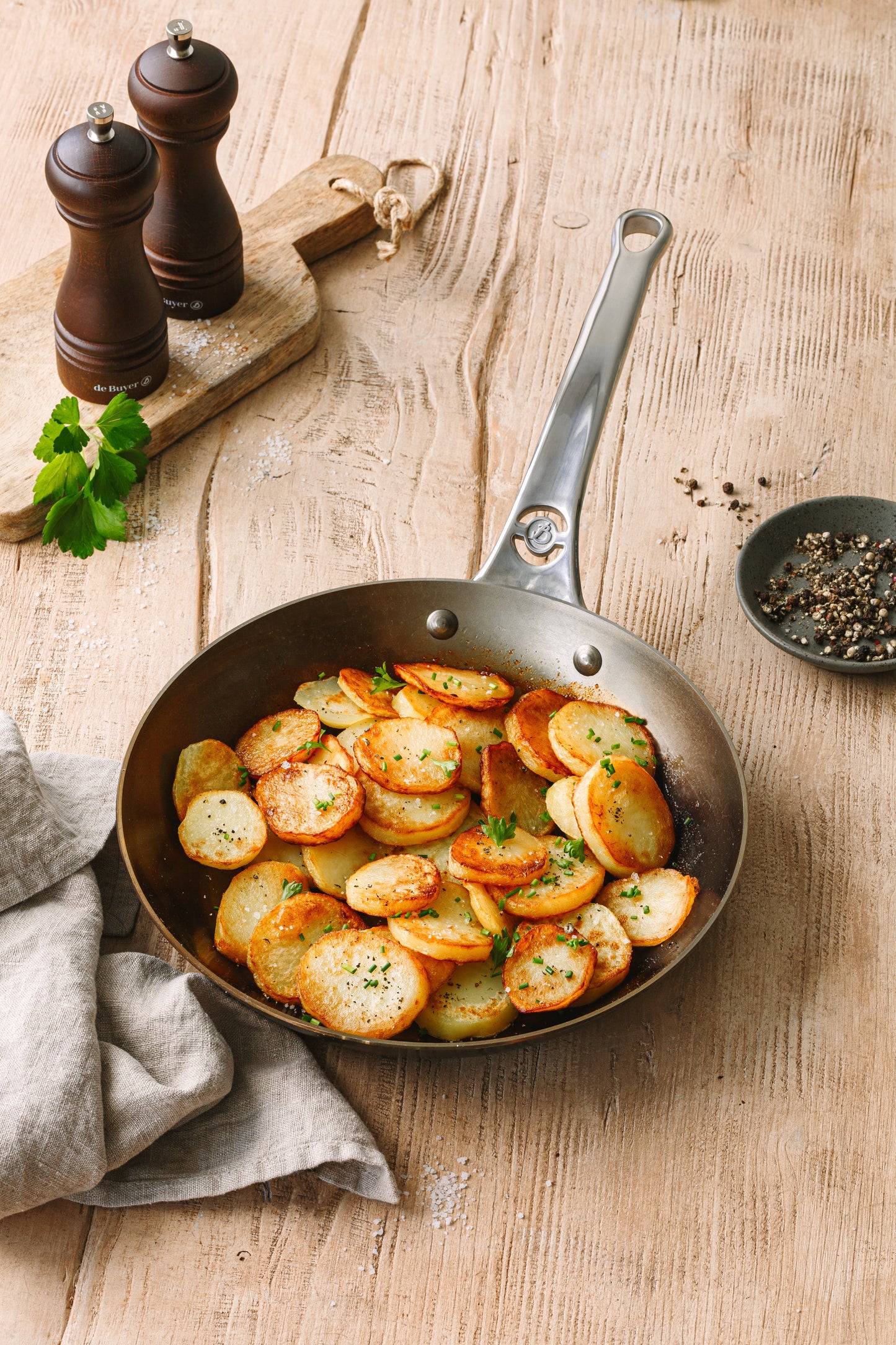 De Buyer Mineral B Pro 24cm Frying Pan
