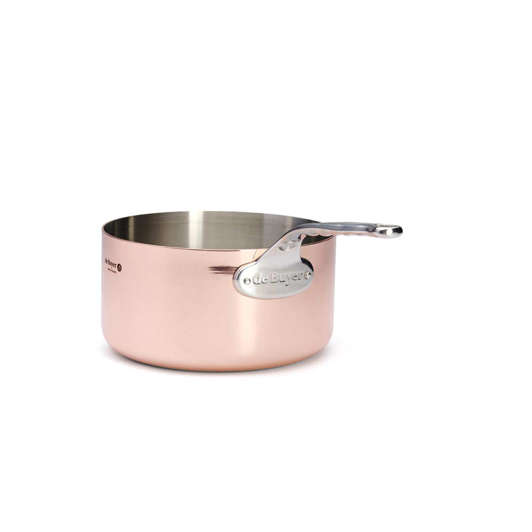 De Buyer Prima Matera 24cm Saucepan | Steel Handle