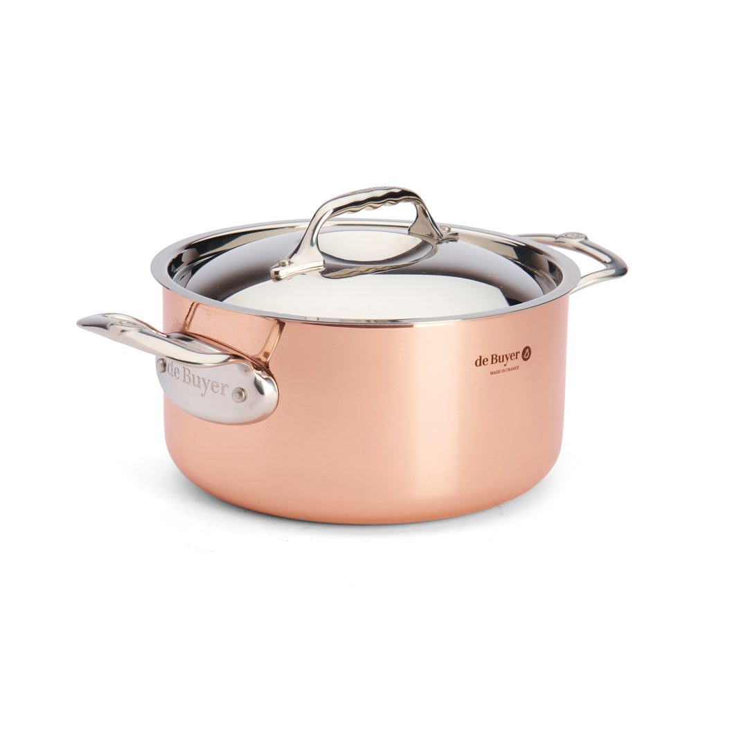 De Buyer Prima Matera 20cm Stewpan with Lid | Steel Handle