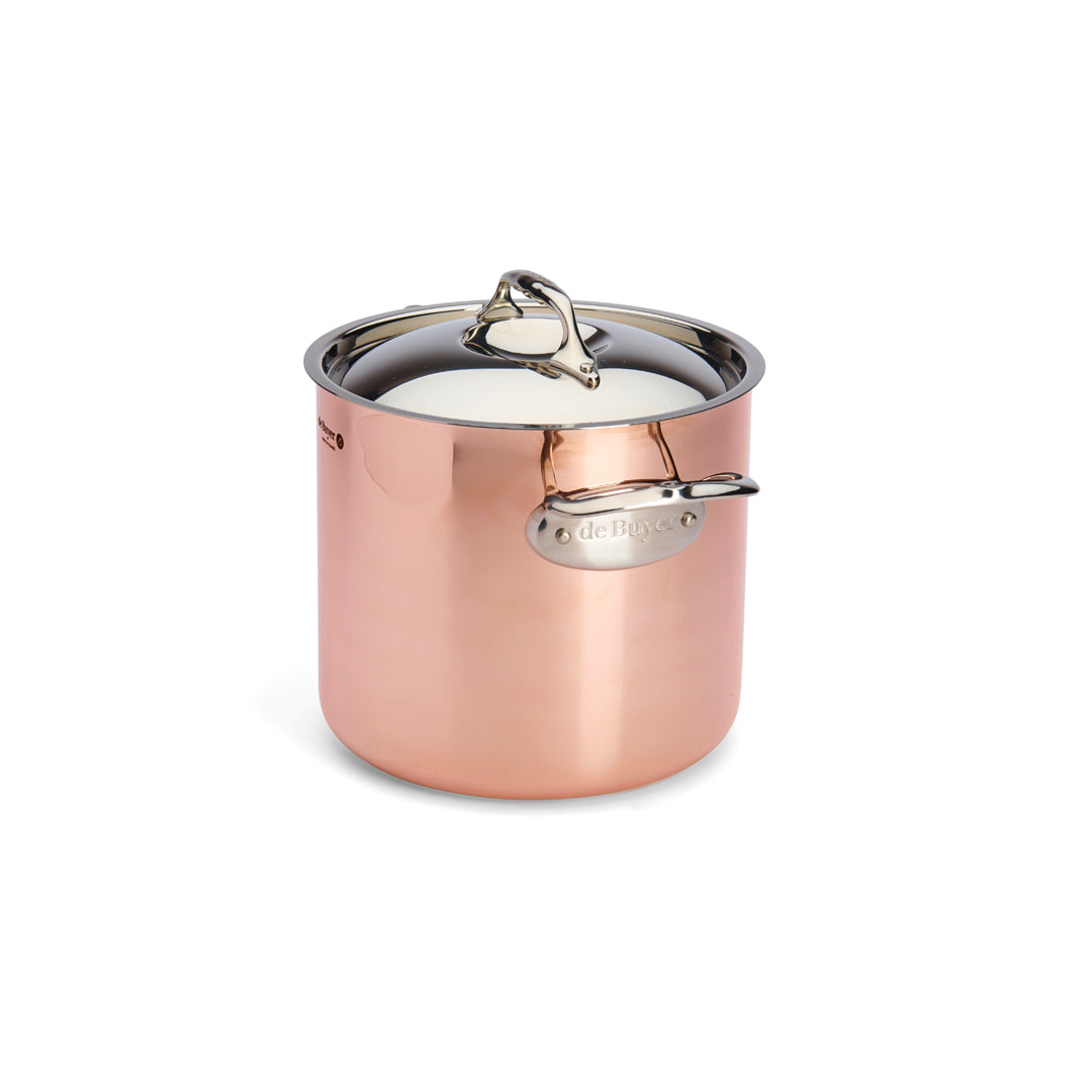 De Buyer Prima Matera 20cm Stockpot with Lid | Steel Handle