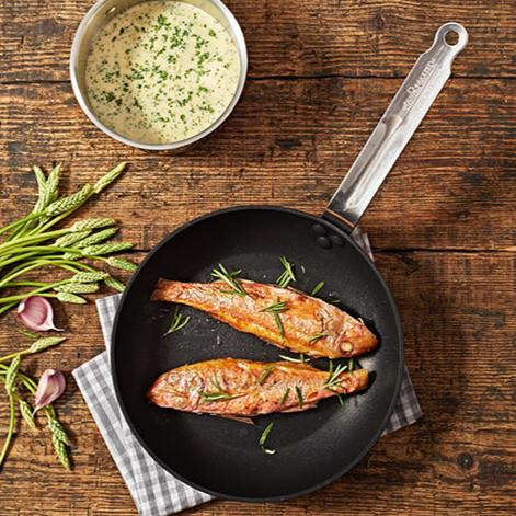De Buyer Choc Intense 24cm Frying Pan with Stainless Steel Handle
