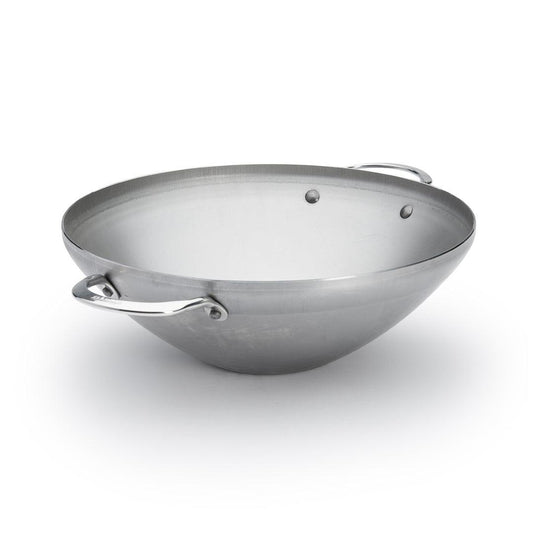 De Buyer Mineral B 32cm Wok with 2 Handles - HAUSwares