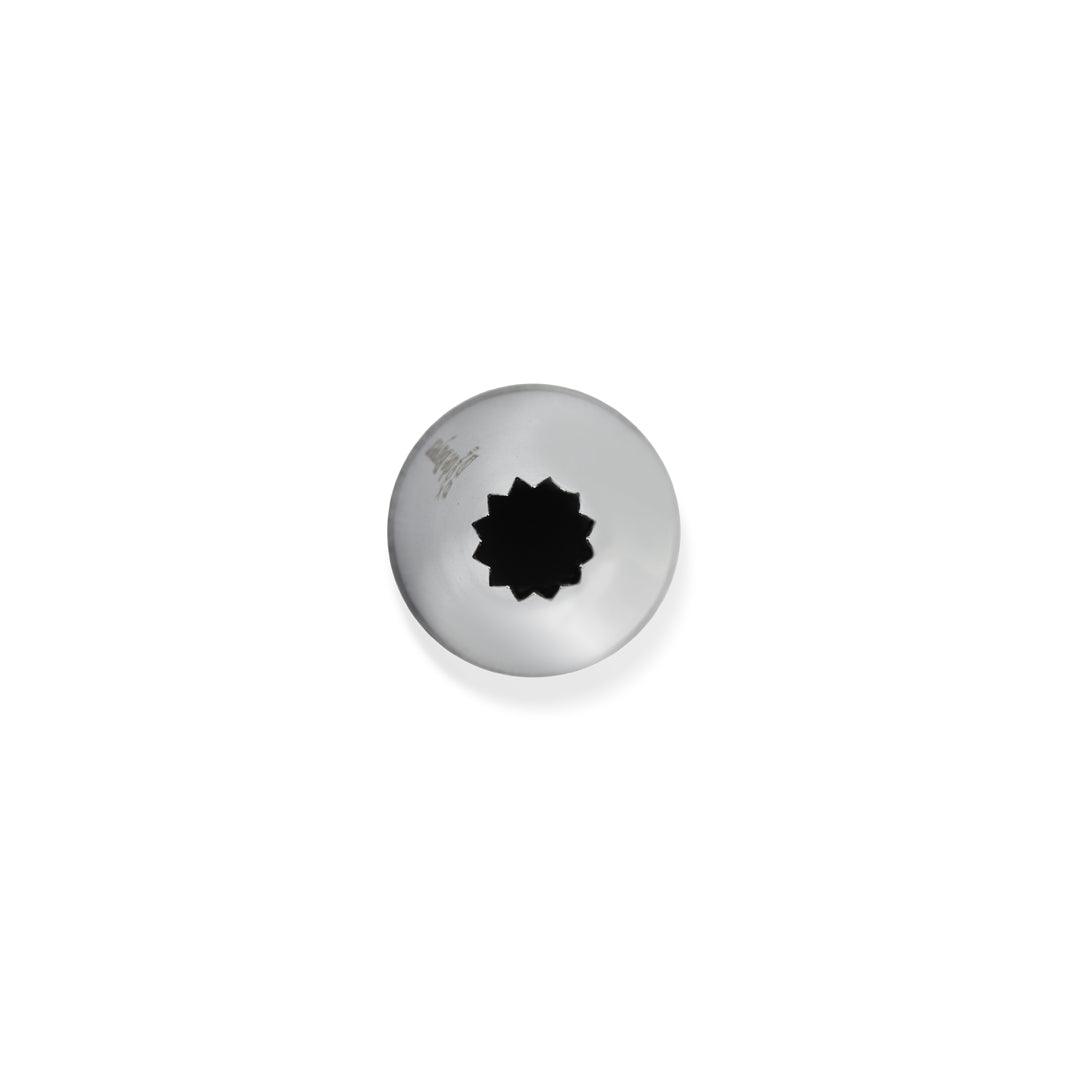 De Buyer Stainless Steel 8mm Petit Four Star Nozzle - 12 Teeth - HAUSwares