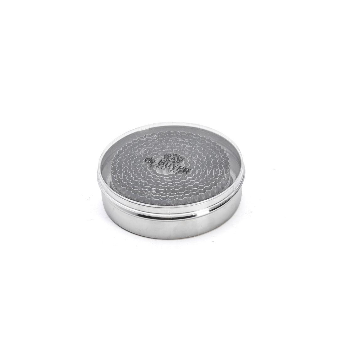 De Buyer Stainless Steel Fluted Cutters - Box of 9 (3cm - 11cm) - HAUSwares