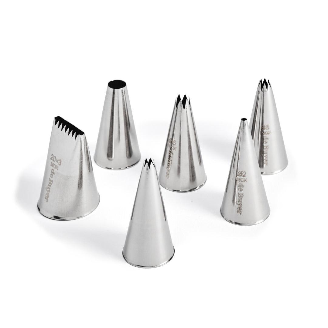 De Buyer Stainless Steel Nozzles - 6 Piece Set - HAUSwares