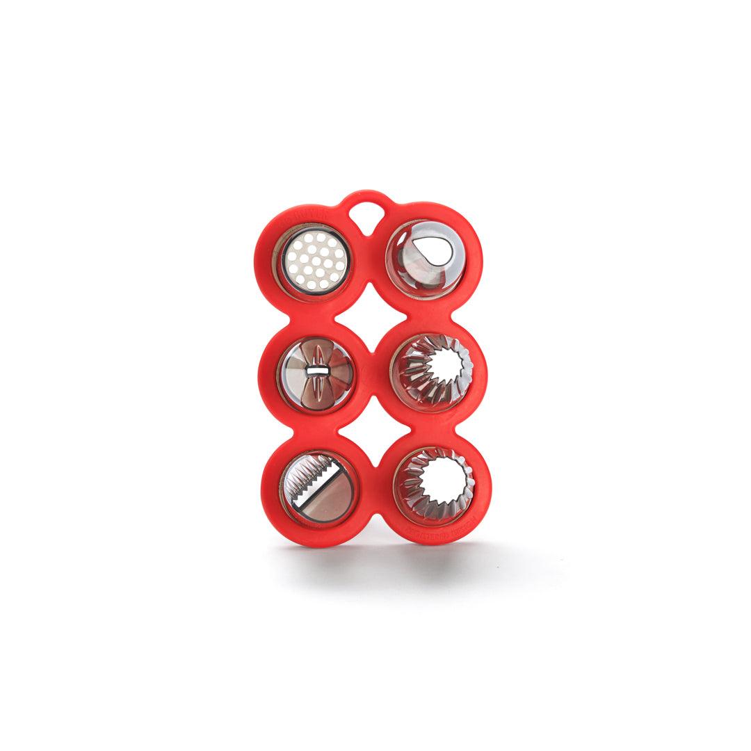 De Buyer Tritan Creative Nozzle Set With Holder - 6 Piece Set - HAUSwares