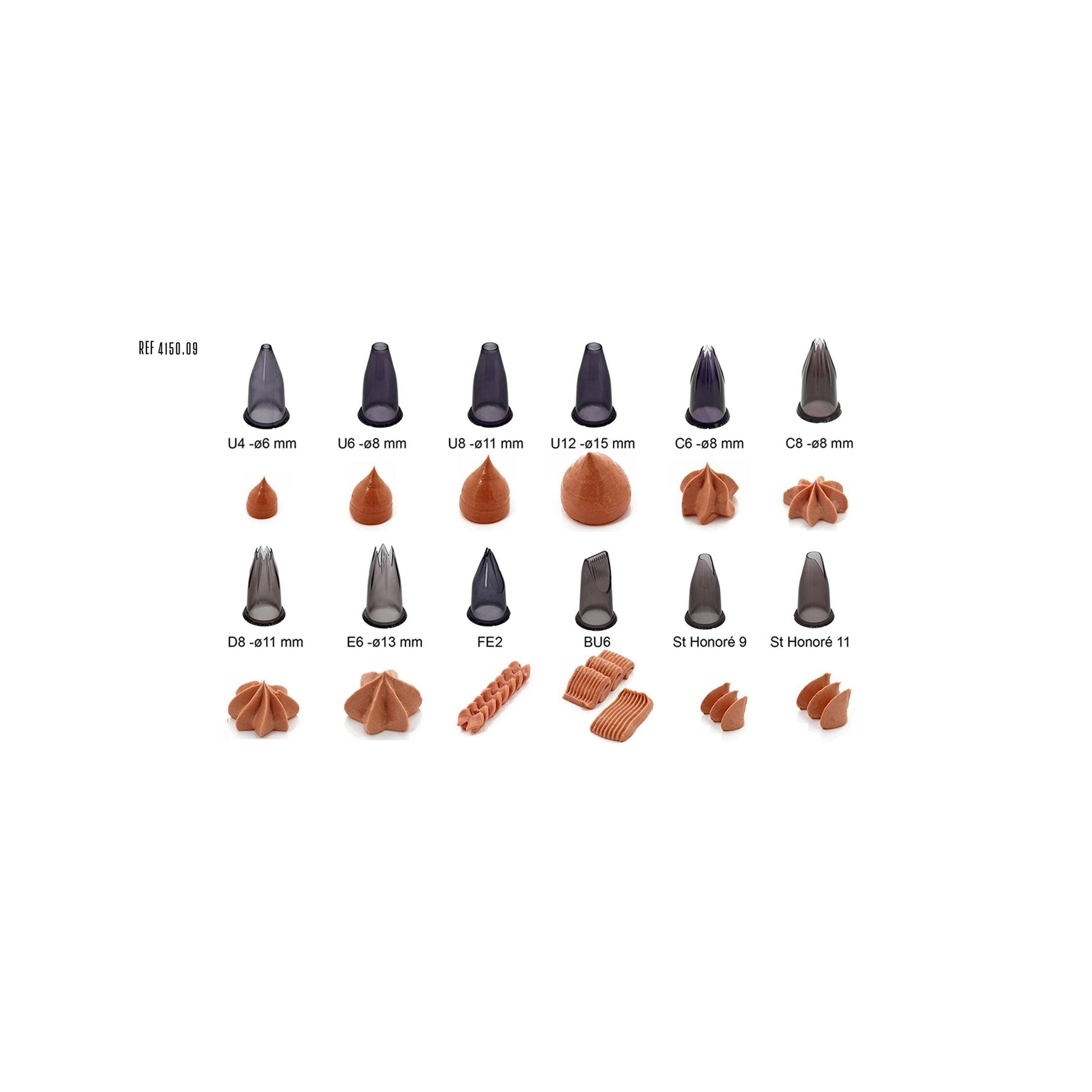 De Buyer Tritan Nozzle Set Catering - 12 Piece Set - HAUSwares