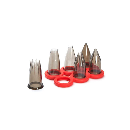 De Buyer Tritan Starter Nozzle Set With Holder - 6 Piece Set - HAUSwares