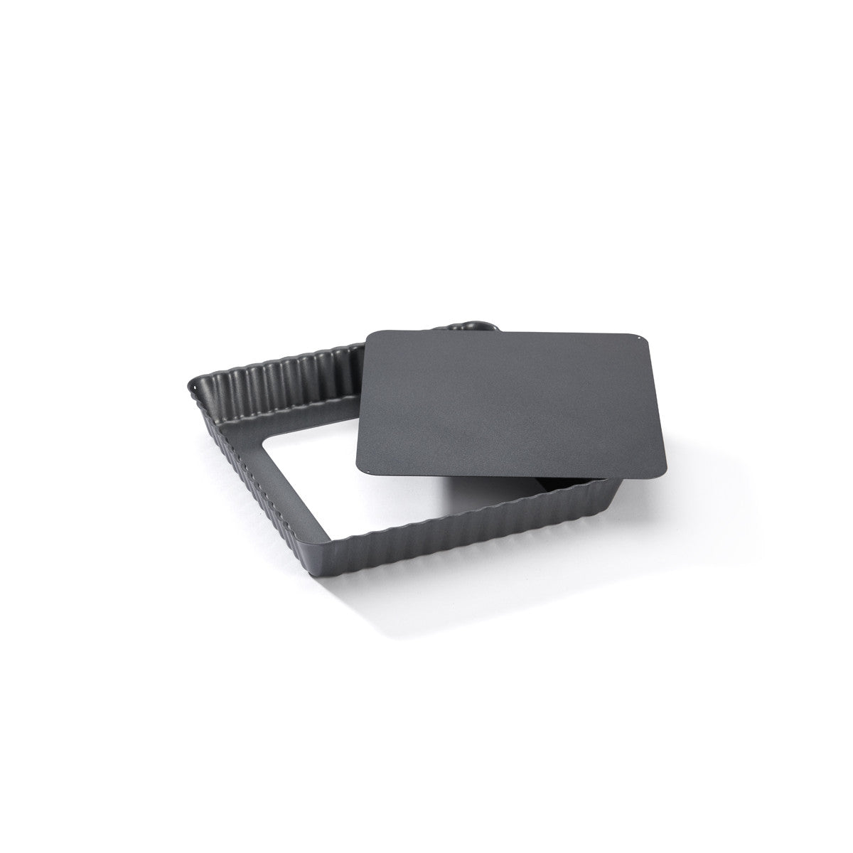 De Buyer Fluted 23cm Square Tart Mould W/Loose Base